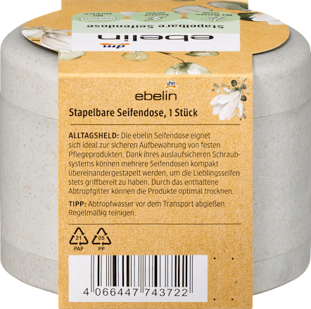 Seifendose stapelbar ebelin