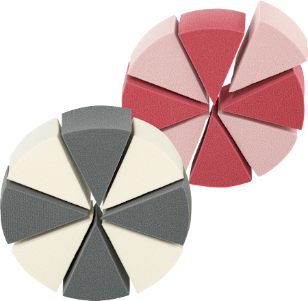 Sminkszivacs, többféle ebelin