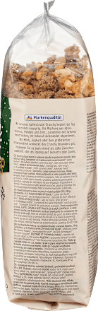 Bio hrustljavi muesli s sušenimi jabolki in praženimi mandlji dmBio