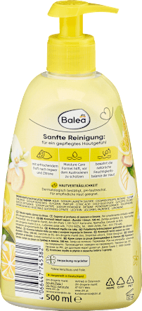 tekuté mýdlo zázvor & citron Balea