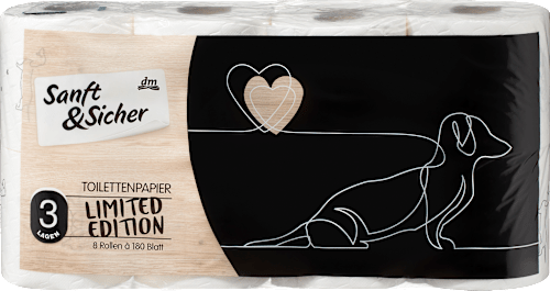 Toilettenpapier Saison 3lagig (8x180 Blatt)  Sanft&Sicher