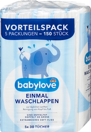 Einmal-Waschlappen (5x30 St) babylove