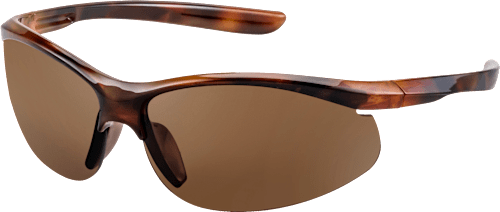 Sonnenbrille Erwachsene braunes Gestell, braun getönte schräge Gläser, Havana Optik SUNDANCE