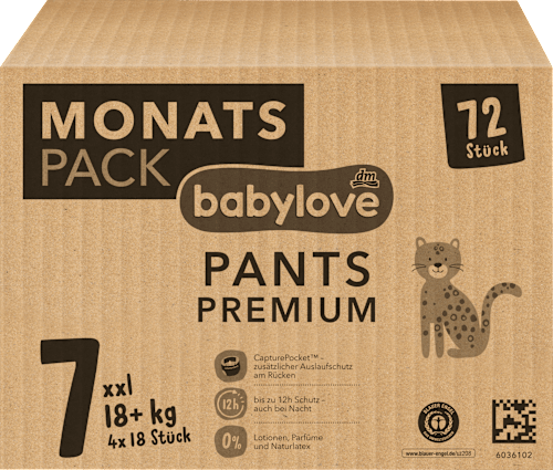 Baby Pants Premium Gr. 7 XXL (18+ kg), Monatsbox babylove