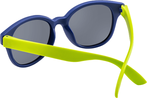 Sonnenbrille Kids blauer Rahmen mit grünen Bügeln SUNDANCE