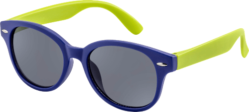 Sonnenbrille Kids blauer Rahmen mit grünen Bügeln SUNDANCE