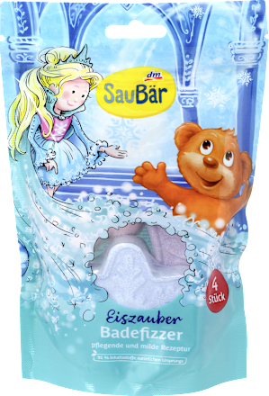 Kinder Badezusatz Badefizzer Eiszauber SauBär