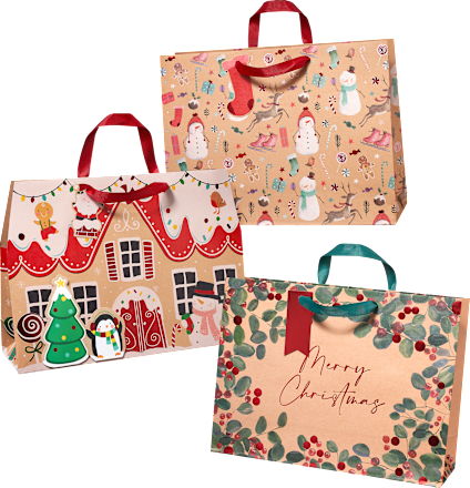 Poklon vrećica s božićnim motivom – maxi, više vrsta Profissimo