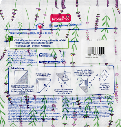 Servietten "Lavendel" (33x33 cm) Profissimo