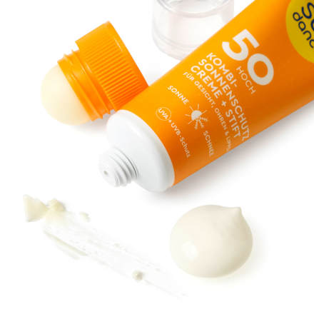 Kombinovaný opaľovací krém + balzam na pery OF 50, 25 ml + 3 g SUNDANCE