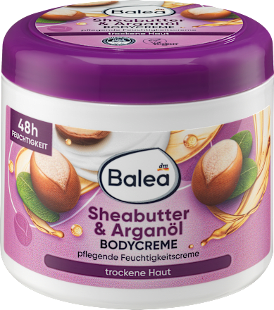 Cremă de corp unt de shea & ulei de argan Balea