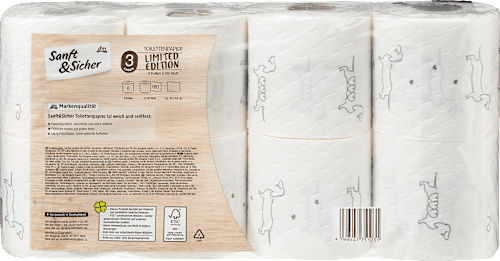Toilettenpapier Saison 3lagig (8x180 Blatt)  Sanft&Sicher