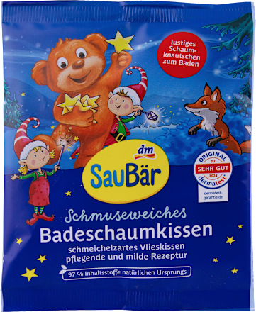 Kinder Badezusatz Schaumkissen schmuseweich Weihnachten SauBär