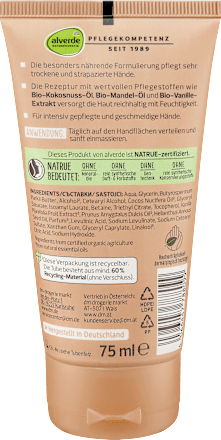 Handcreme Ruheoase alverde NATURKOSMETIK