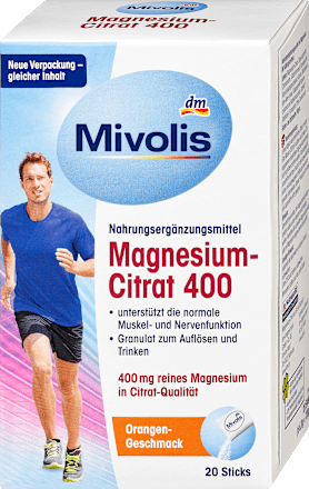 Magnesium-Citrat 400 Portionsbeutel Mivolis