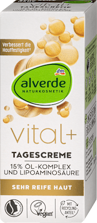 Vital+ дневен крем alverde NATURKOSMETIK