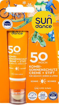 Krema za sunčanje i balzam za usne SPF 50, putna veličina, 25ml+3g SUNDANCE