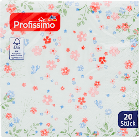 Салфетки Цветна поляна, (25x25cm) Profissimo
