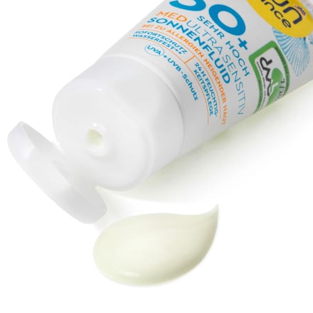 Med Ultra Sensitiv fluid za sunčanje, SPF 50+  SUNDANCE