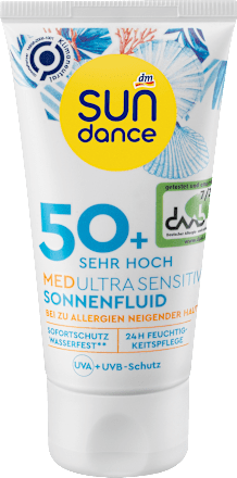 Med Ultra Sensitiv fluid za sunčanje, SPF 50+  SUNDANCE