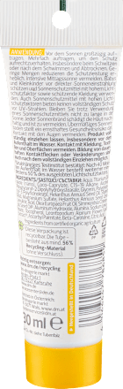 Szenzitív napozó balzsam gyermekeknek FF50 magas fényvédelemmel alverde NATURKOSMETIK