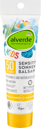 KIDS SENSITIV dečiji balzam za zaštitu, SPF50, putna ambalaža alverde NATURKOSMETIK