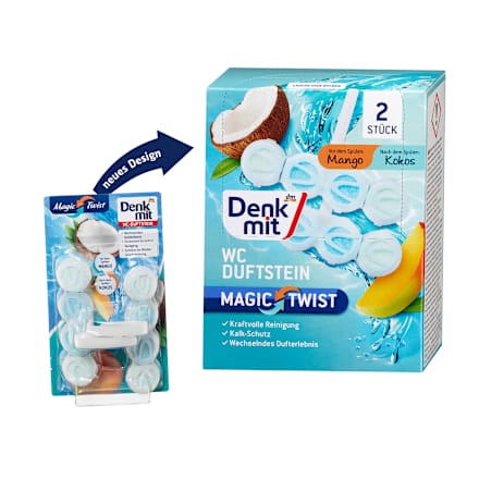 WC Duftstein Magic Twist Mango & Kokos Denkmit