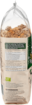 Bio hrustljavi muesli s sušenimi jabolki in praženimi mandlji dmBio