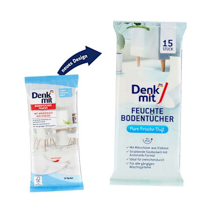 Șervețele umede curățare podele  Denkmit