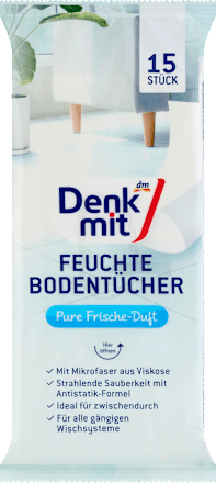 Nedves padlótisztító kendő friss illattal Denkmit