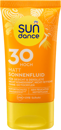 fluid na opalování matující SPF30 SUNDANCE