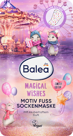 Fußmaske Socken, Magical Wishes (1 Paar) Balea