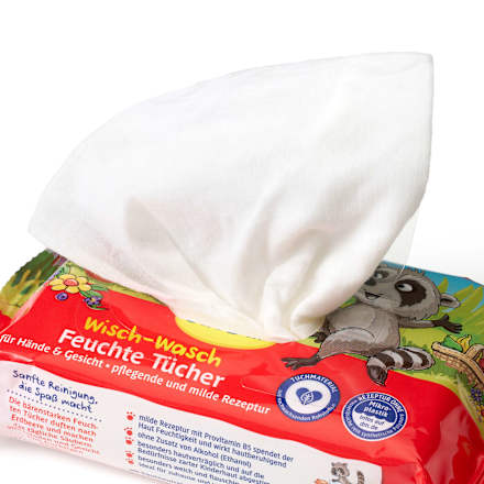 Feuchttücher Wisch-Wasch-Tücher, Reisegröße SauBär