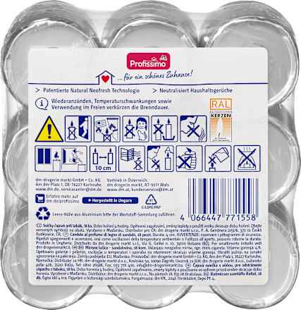 Candele tealight anti-tabacco al profumo di sandalo Profissimo