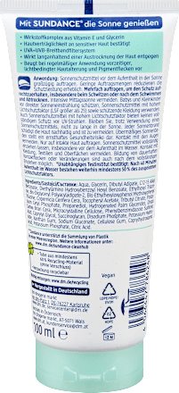 Sonnencreme Sensitiv LSF 30 SUNDANCE