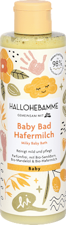 Baby pečující koupel s ovesným mlékem HALLOHEBAMME