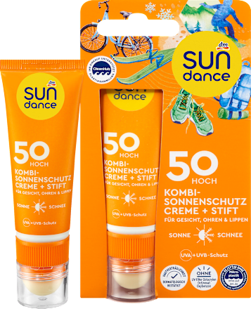 Krema za sunčanje i balzam za usne SPF 50, putna veličina, 25ml+3g SUNDANCE
