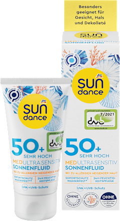 Med Ultra Sensitiv fluid za sunčanje, SPF 50+  SUNDANCE