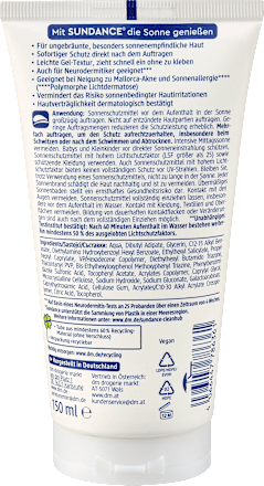 MED gelový krém na opalování Ultra Sensitiv SPF30 SUNDANCE