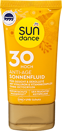 Anti-age napozó fluid arcra és dekoltázsra, FF30 magas fényvédelemmel SUNDANCE