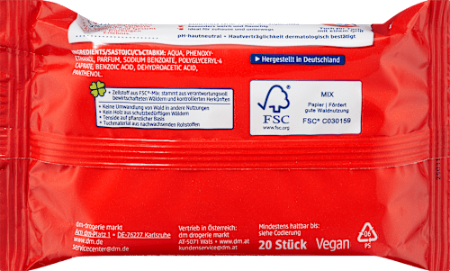 Feuchttücher Wisch-Wasch-Tücher, Reisegröße SauBär