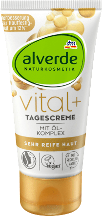 vital+ dnevna krema za lice sa uljanim kompleksom  alverde NATURKOSMETIK