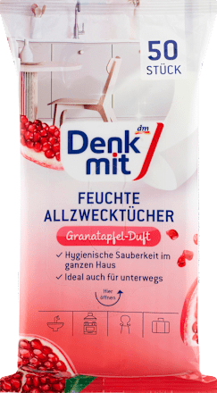 Feuchte Allzwecktücher Granatapfel Denkmit