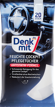 Feuchte Reinigungstücher für Autopflege Denkmit