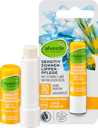 Balsam de buze sensibil SPF 30 alverde NATURKOSMETIK