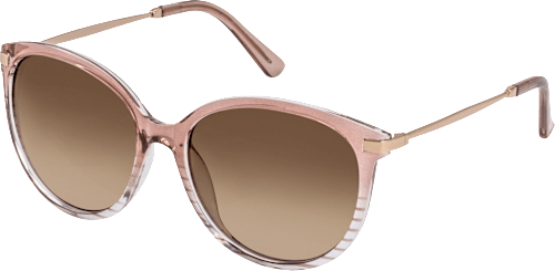 Sonnenbrille Damen hellrosé transparent mit Streifen SUNDANCE