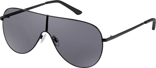 Sonnenbrille schwarz mit Metallrahmen SUNDANCE