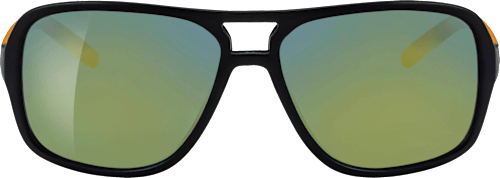 Sonnenbrille Junior schwarz mit orangen Bügeln SUNDANCE
