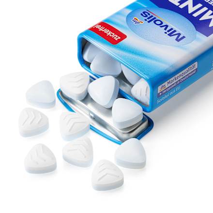 Pastillen, Mints Pfefferminz, zuckerfrei Mivolis