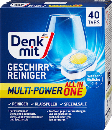 DenkmitGeschirrspülmittel-Tabs All in One, 40 St
